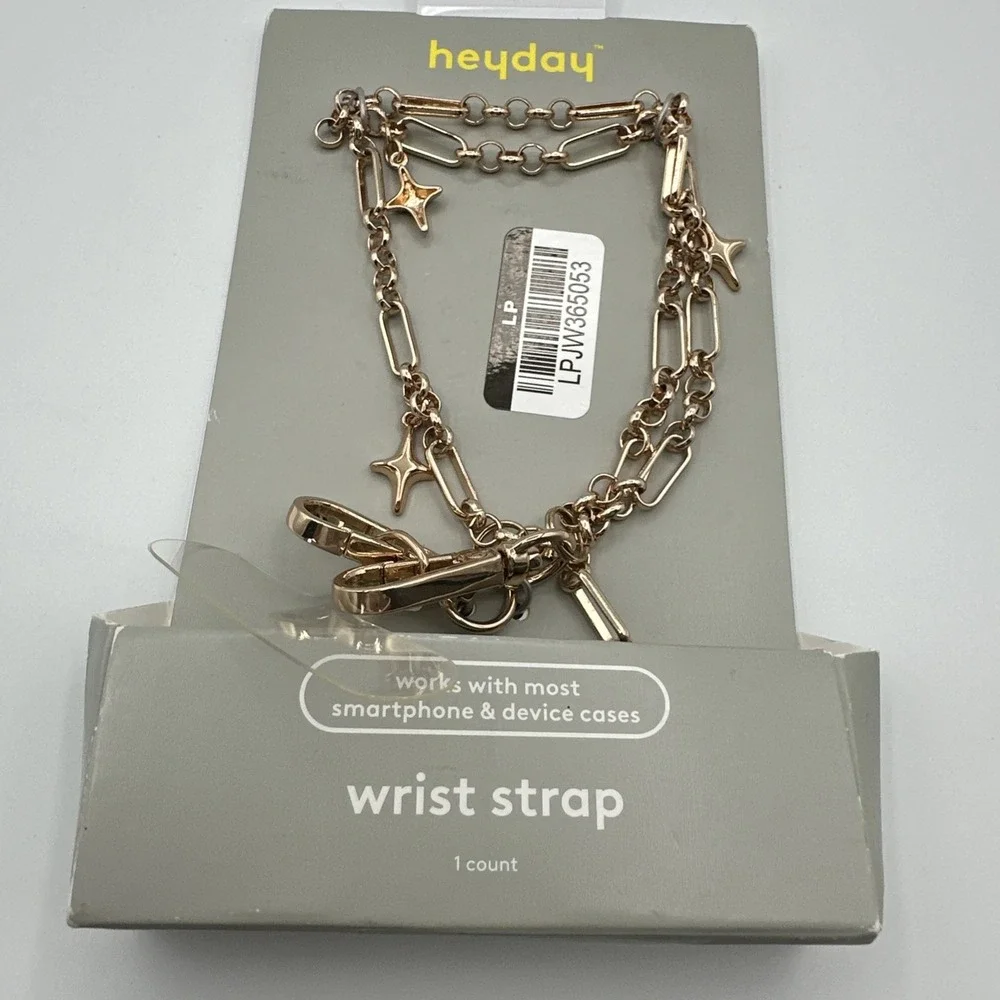 Heyday Wrist Strap For Smart Phone And Devices Gold And Pearl Color‎